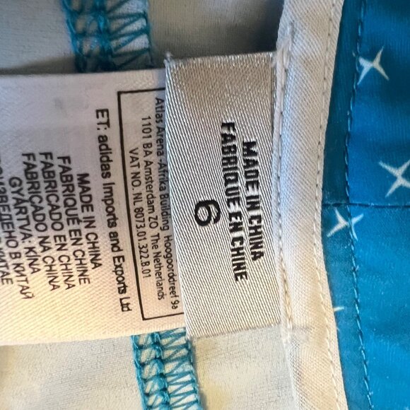 Adidas Adizero Blue Retro Techwear Sporty Chic Athletic Short Short Size 6 - Picture 13 of 13